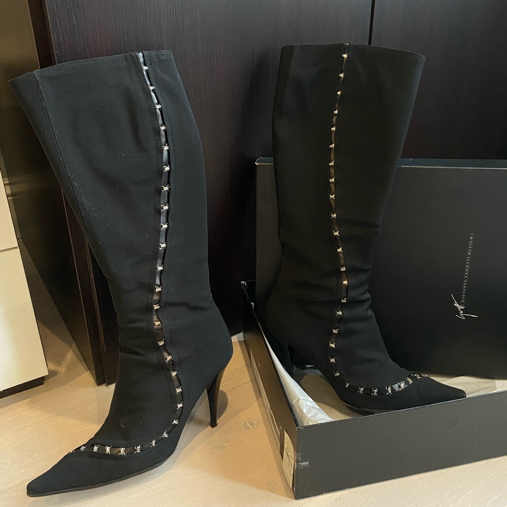 Giuseppe Zanotti Design Knee High Heeled Boots